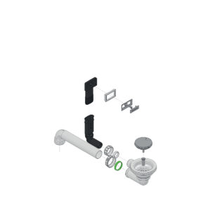 Kit bonde + trop-plein cuves inox