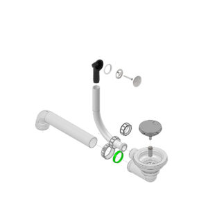 BONDE INOX - TROP-PLEIN ROND INOX PERCEMENT 31 MM